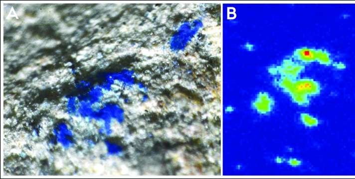 blue pigment—azurite