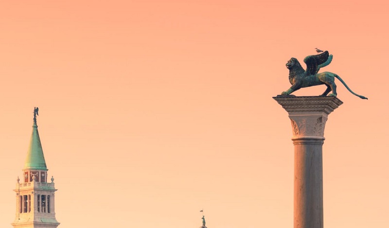 The Lion of St. Mark's Square in Venice